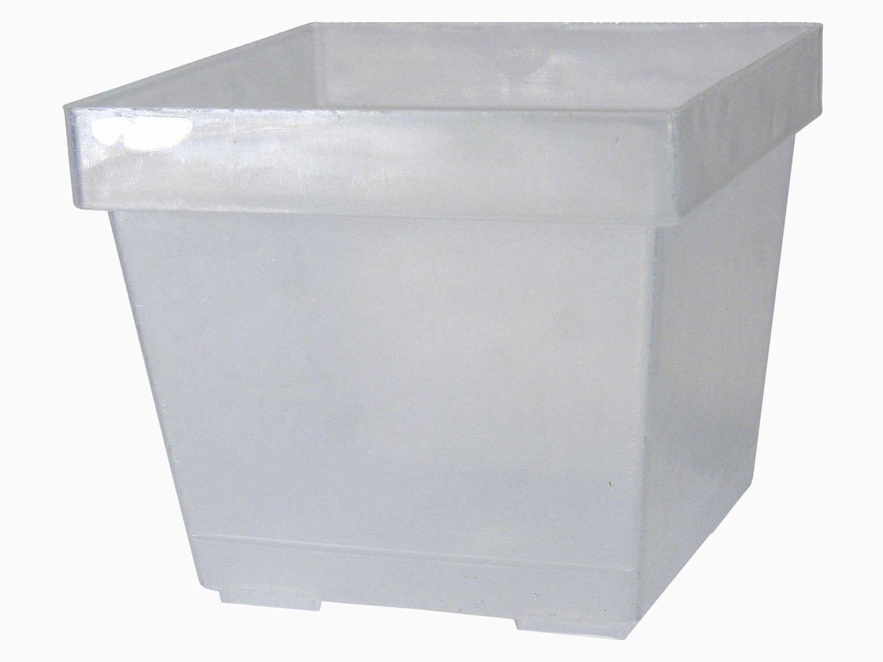 square pot, clear, 7cm