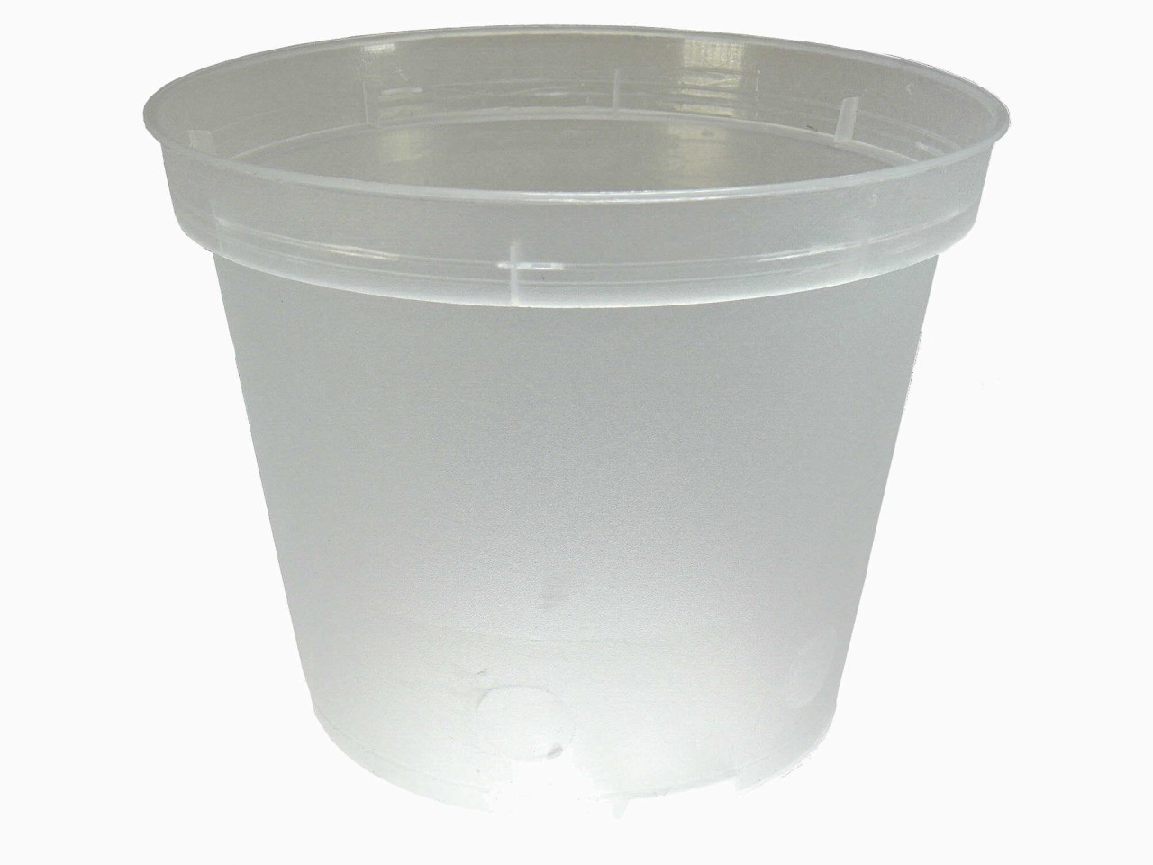 clear round pot 11cm